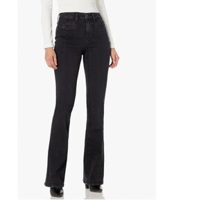 PAIGE Laurel Canyon High Rise Bootcut – Washed Black “Slater” – Size 25